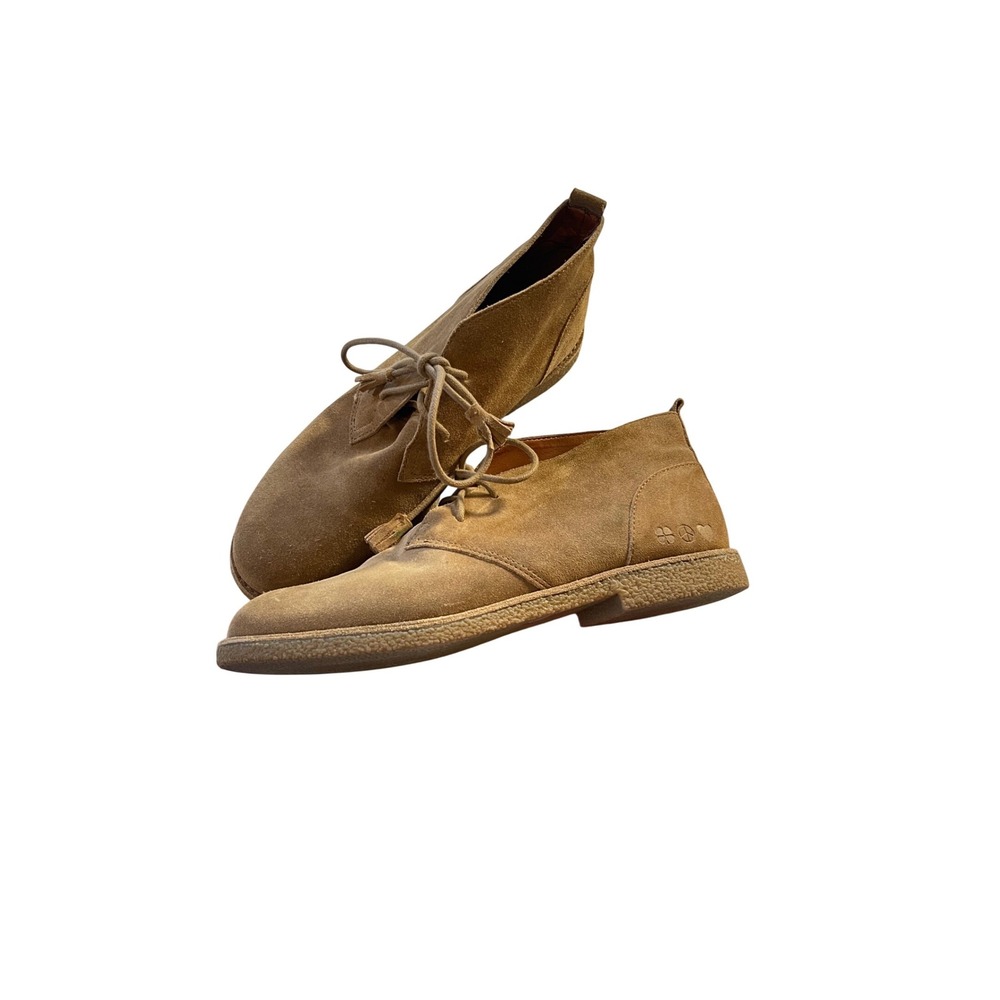Luck brand Suede Desert Boots Chukka Style Tan‎ Lace Up Casual Shoes size 9